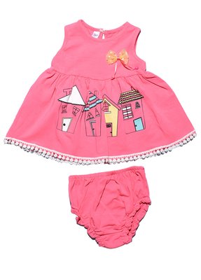 Комплект для новорожденного ( Платье, шорты ) SM-08962-1 фото